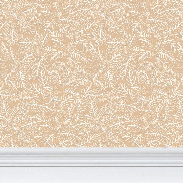 Zebra Plant Beige - Wallpaper Medium Print