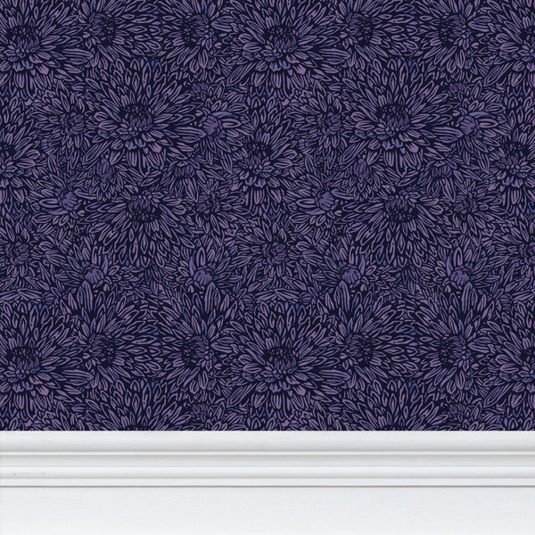 Chrysanthemum Floral - Wallpaper Medium Print