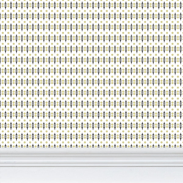 Barb Black and Gold XX Small Wallpaper Print
