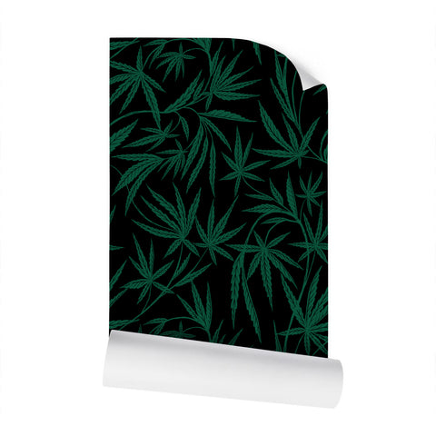 IVI LIFE - Mushroom + Cannabis Leaf Wallpaper