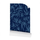 Cannabis IVI Light Blue Dark Blue - Large Wallpaper Print