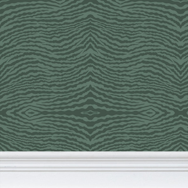 IVI Abstract Gill Pattern - Green on Green
