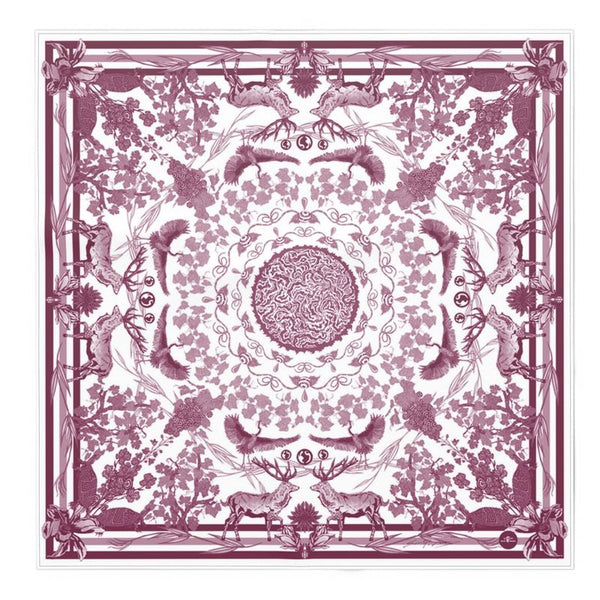 VIN - Fabric Print Red Purple - Table Cloth, Ground Cover Blanket, Wall Covering....