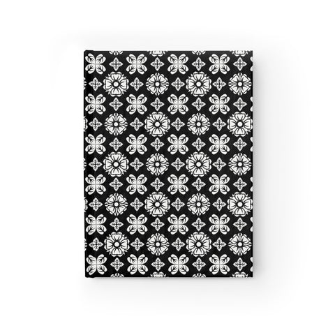 Rose Pattern with Leaf Sketchbook Journal - Blank