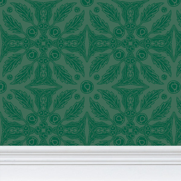 Sargassum Seaweed II - Green Pattern