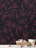 Cannabis IVI Red/Purple on Black - Large Wallpaper Print