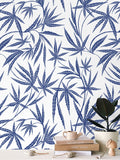 Cannabis IVI Blue and White - Large Wallpaper Print