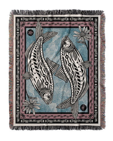 IVI - Mushroom Jacquard Woven Blanket - Four Color