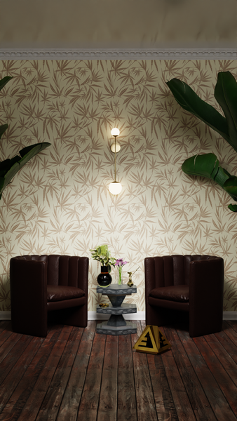 Cannabis IVI Brown Sand - Large Wallpaper Print