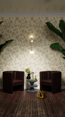 Cannabis IVI Brown Sand - Large Wallpaper Print