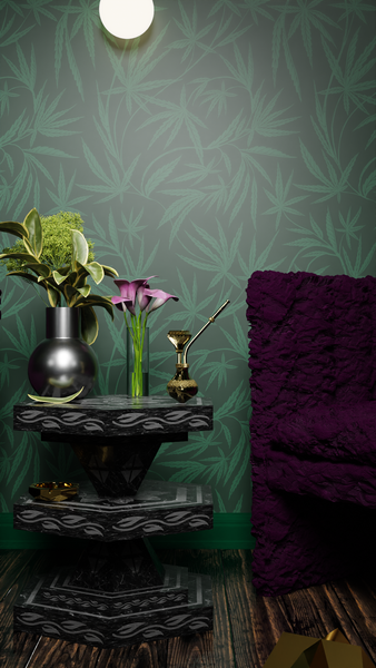 Cannabis IVI Green - Large Wallpaper Print