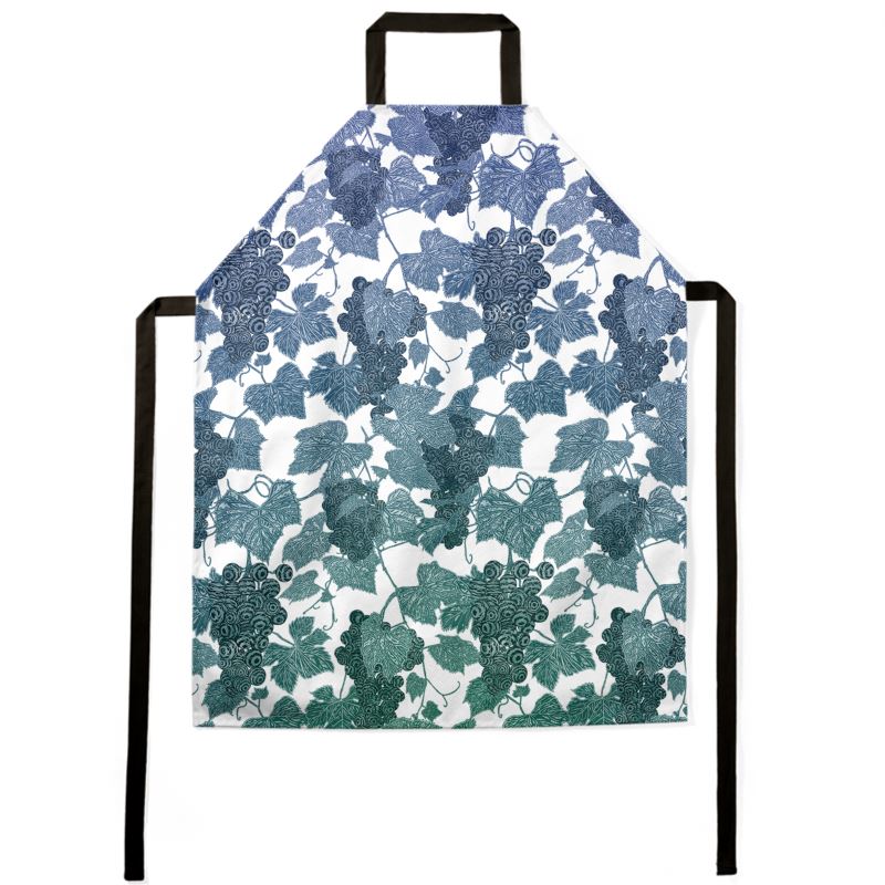 VIN - Grape Vine Apron - Blue Green Gradient VIN - Grape Vine Apron - Blue Green Gradient