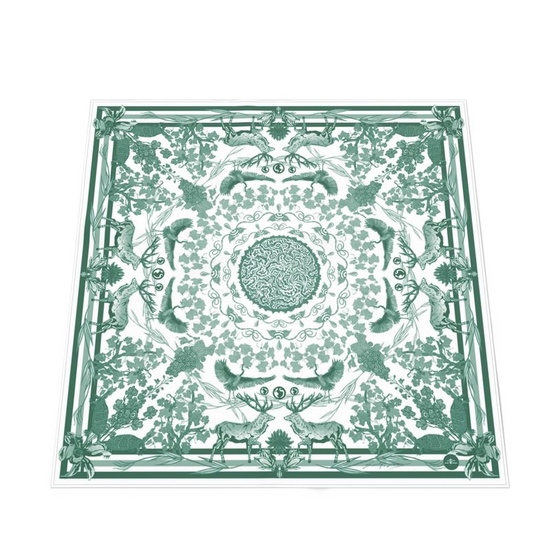 VIN - Fabric Print Green - Table Cloth, Ground Cover Blanket, Wall Covering.... VIN - Fabric Print Green - Table Cloth, Ground Cover Blanket, Wall Covering....