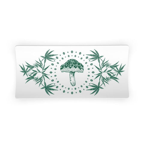 IVI California Poppy with Cannabis Leaves Icon Tray
