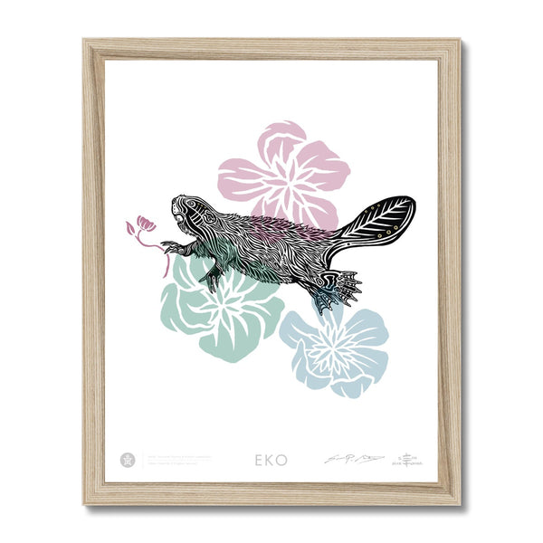 EKO Beaver Framed Print