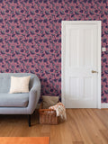 IVI - Mushroom Rotated Pattern - Grey and Pink