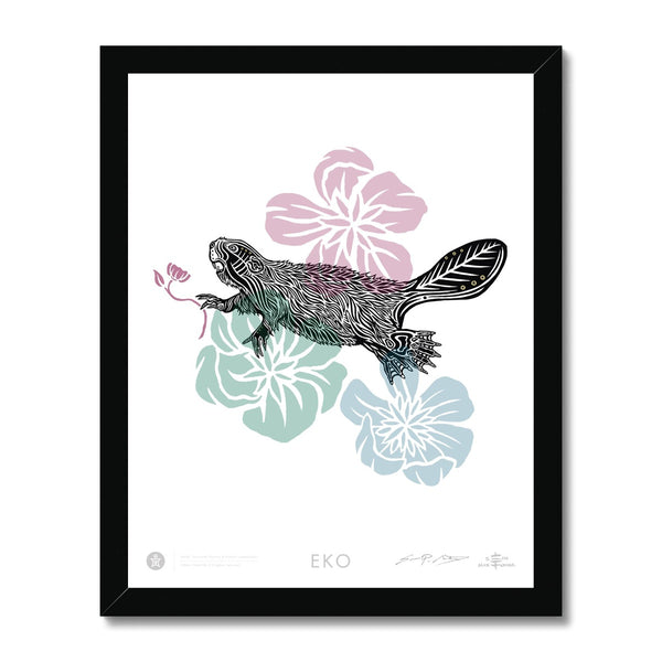 EKO Beaver Framed Print