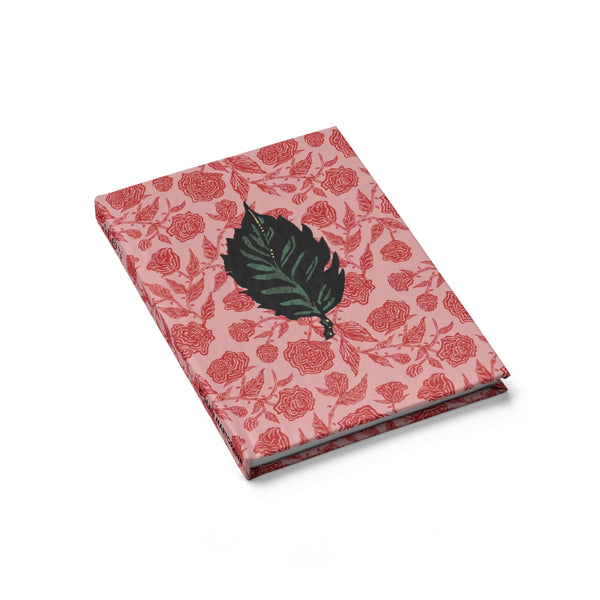 Rose Pattern with Leaf Sketchbook Journal - Blank