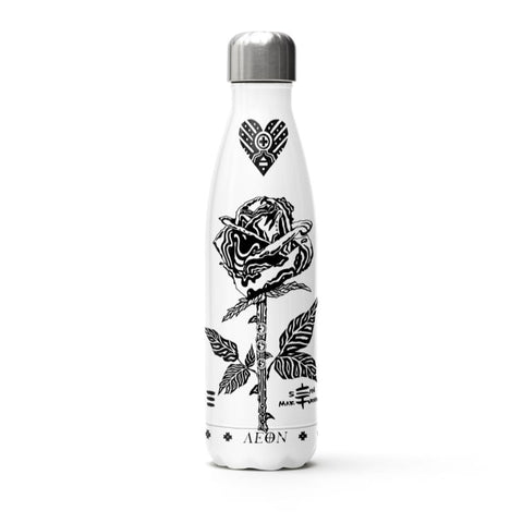 AEON - Rose + Aster Water Bottle Silver