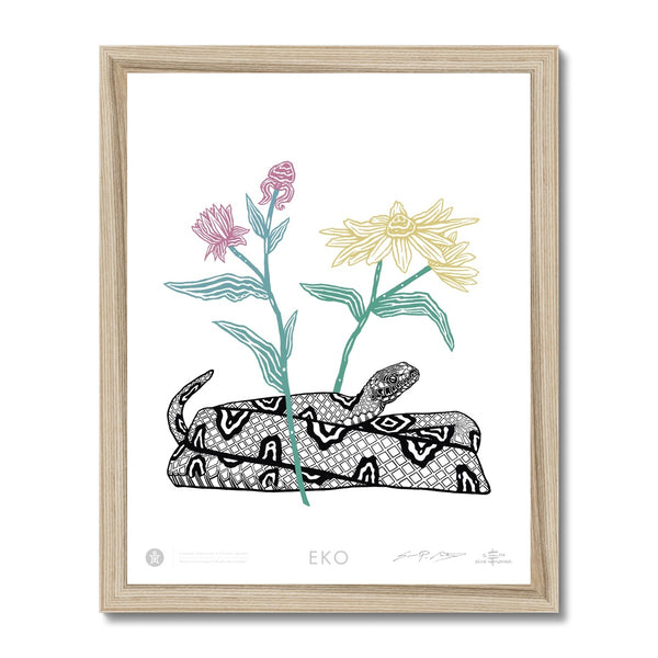 EKO Eastern Water Snake Framed Print