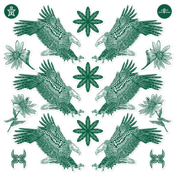 EKO - Eagle of Philly Temp Tattoo Flash Sheet Temporary Tattoo