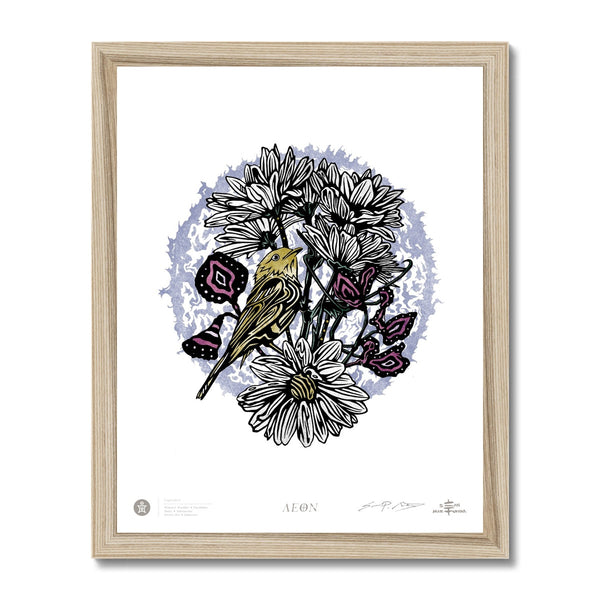 AEON 04 April Aprilis + Sun 11 x 14 Framed Print