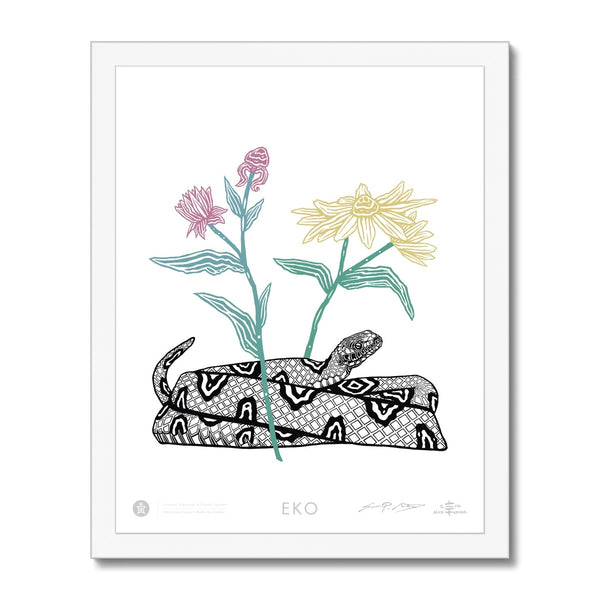 EKO Eastern Water Snake Framed Print