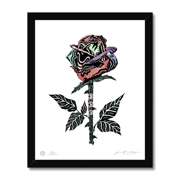 AEON Rainbow Rose Framed Fine art Print