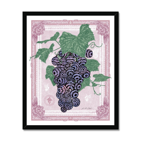 VIN - Ambrosia Grape Bouquet Jacquard Woven Blanket for the Garden State Wine Growers Association