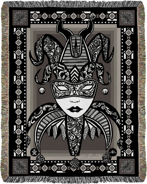 Essence - Harlequin Jacquard Woven Blanket