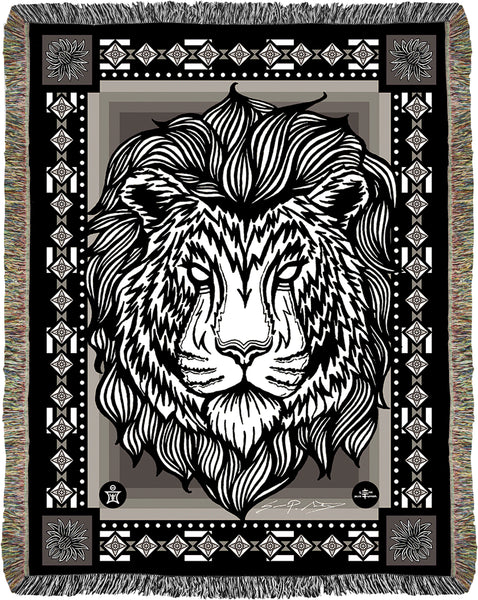 Essence - Maned Tiger Jacquard Woven Blanket