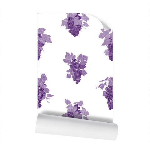 Ambrosia Grape Vine Repeat Wallpaper