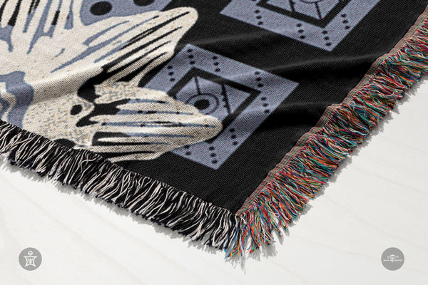 AEON Violets Jacquard Woven Blanket