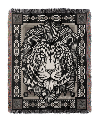 Essence - Maned Tiger Jacquard Woven Blanket