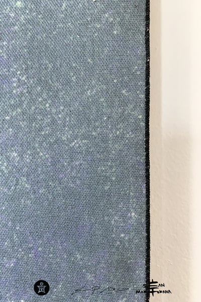 Aster Flower with Watercolor Background • Large Fabric Textile Wall Hanging Print