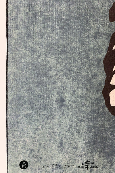 Aster Flower with Watercolor Background • Large Fabric Textile Wall Hanging Print