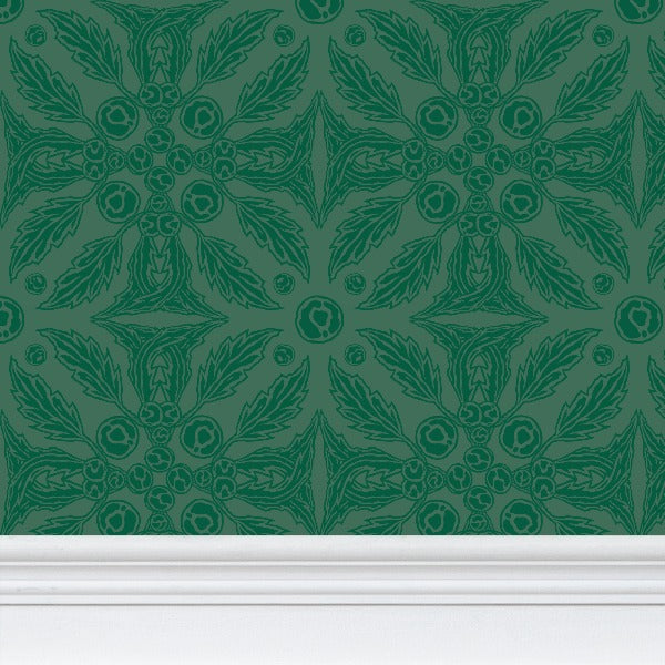 Sargassum Seaweed II - Green Pattern