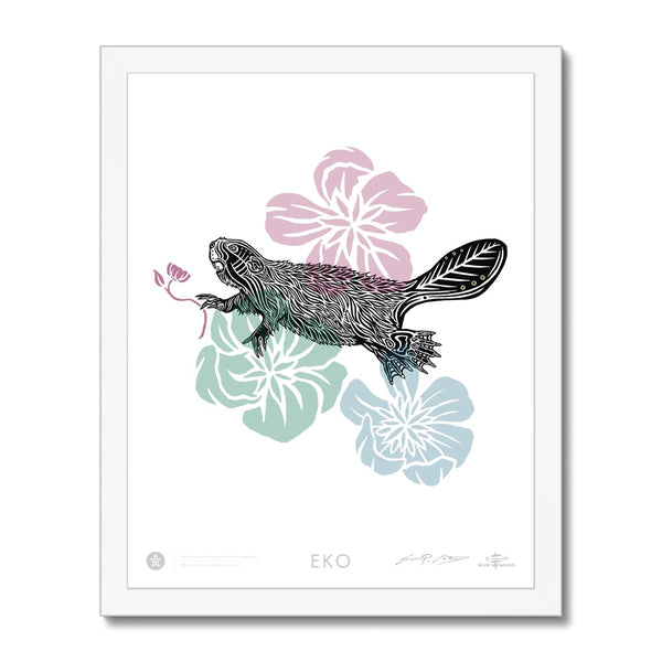 EKO Beaver Framed Print