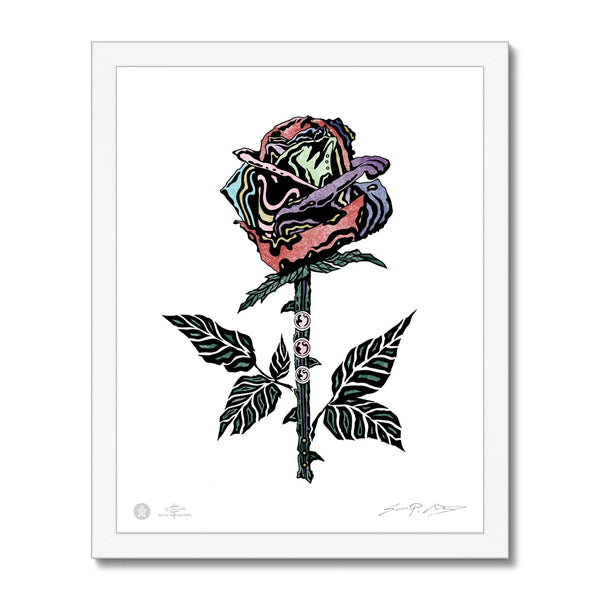 AEON Rainbow Rose Framed Fine art Print