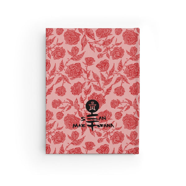 Rose Pattern with Leaf Sketchbook Journal - Blank