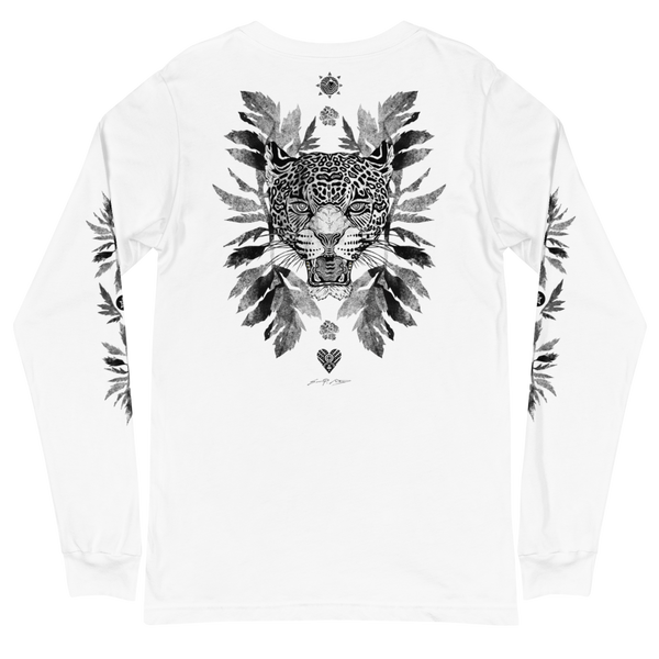 Jaguar w/ Marigold Leaves Long Sleeve T
