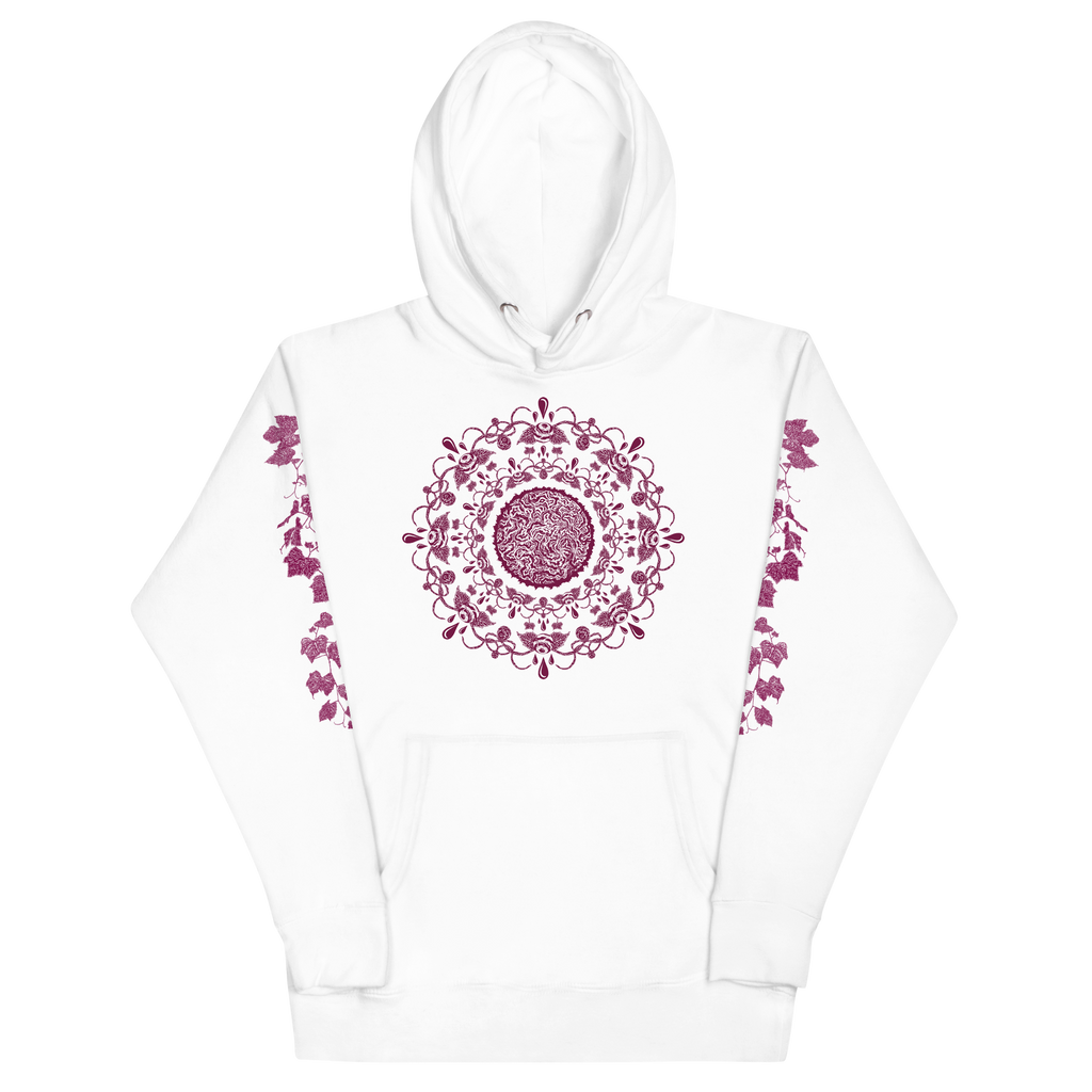 VIN - GSWGA - Unisex Hoodie - White Bordeaux VIN - GSWGA - Unisex Hoodie - White Bordeaux