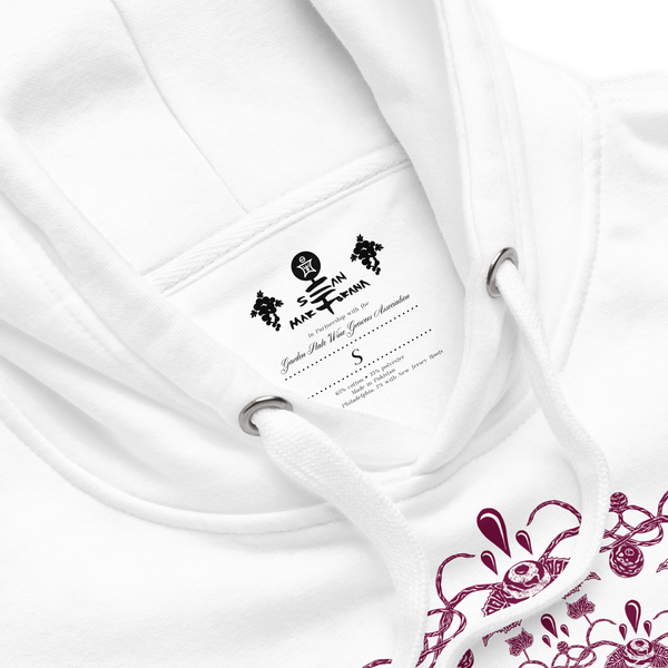 VIN - GSWGA - Unisex Hoodie - White Bordeaux