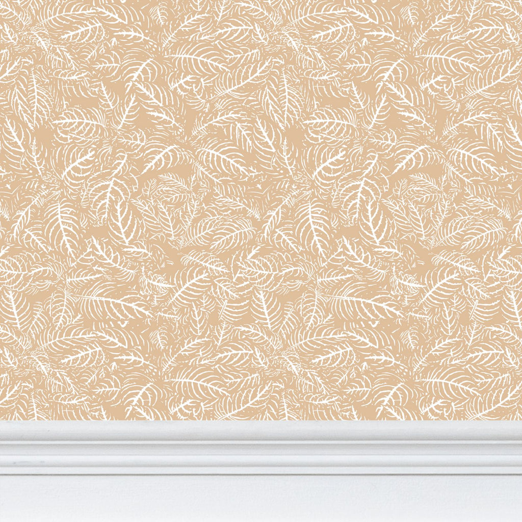 Zebra Plant Beige - Wallpaper Medium Print