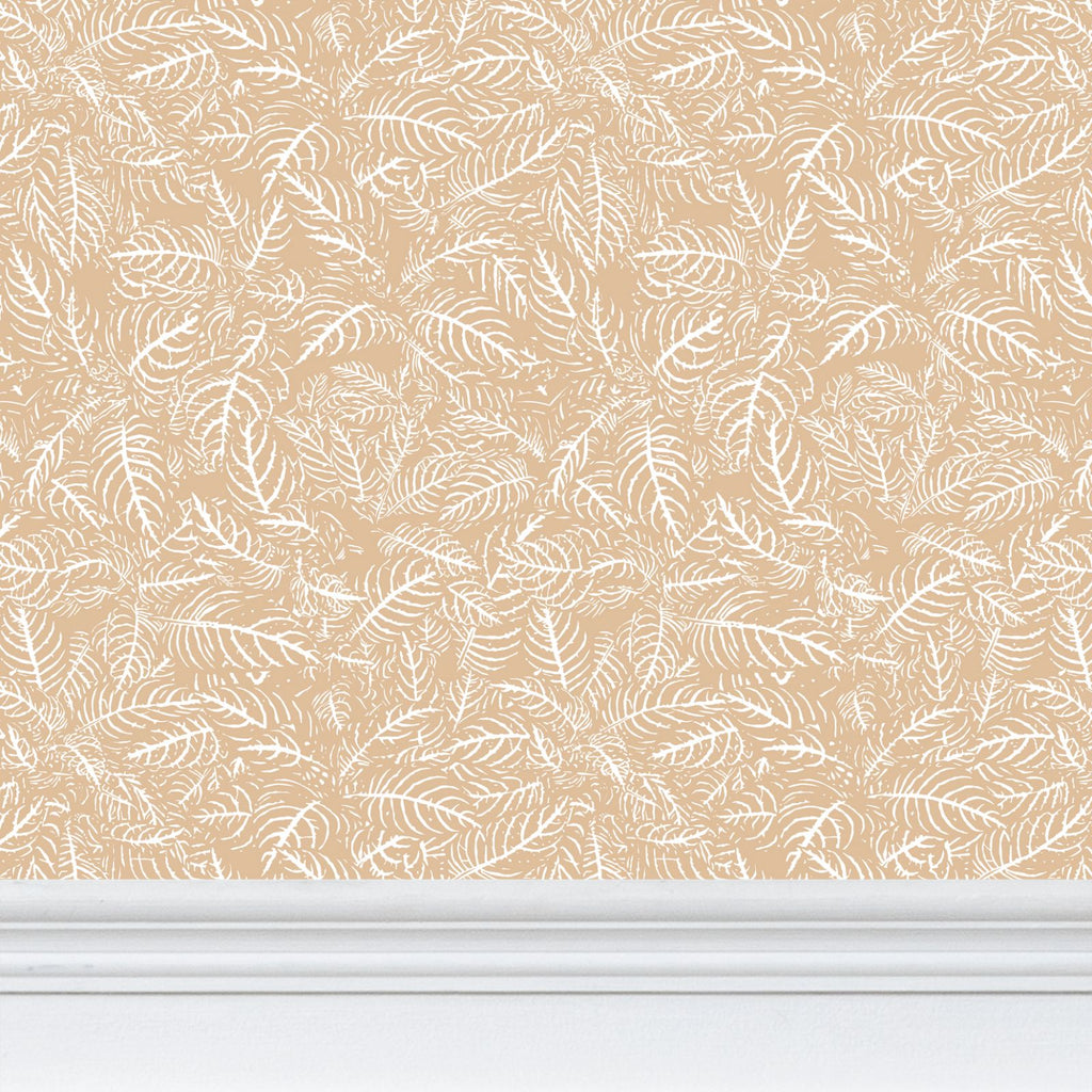 Zebra Plant Beige - Wallpaper Medium Print