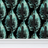 Peace Lily Black - Wallpaper Medium Print