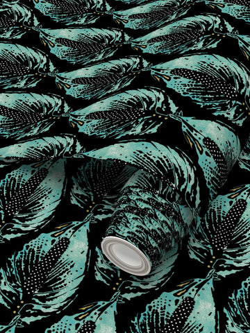 Peace Lily Black - Wallpaper Medium Print