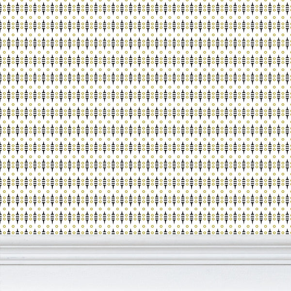 Barb Black and Gold XX Small Wallpaper Print