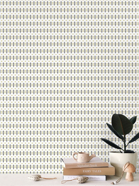 Barb Black and Gold XX Small Wallpaper Print