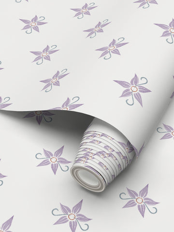 Blazing Star Floral - Medium Repeat Wallpaper Print